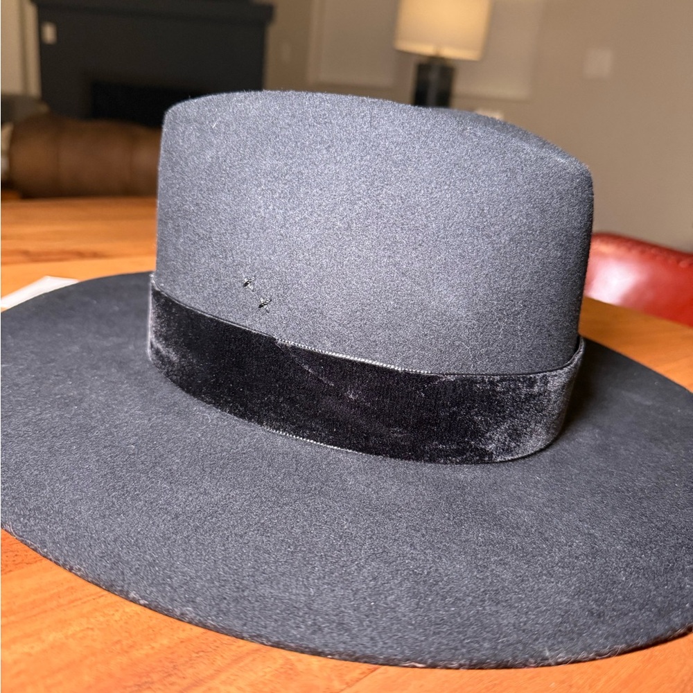 Lack of Color Benson Hat – Black Wool Wide Brim – Size M (57cm) - Picture 2 of 4